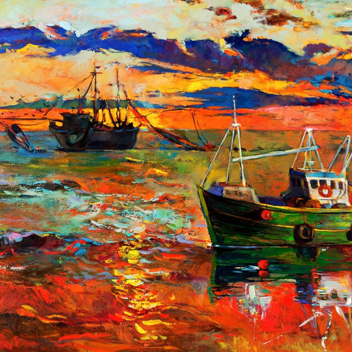 Fishing Boats Canvas Print