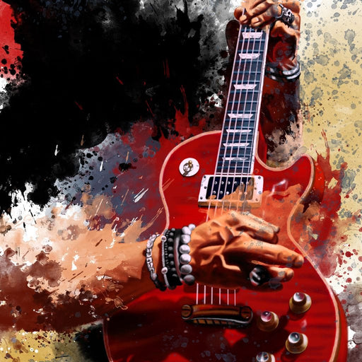 Slasher Electric Guitar - Abraham Szomor Canvas Print