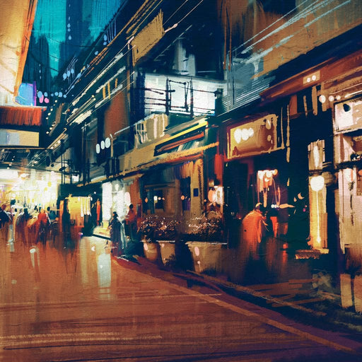 City Market Canvas Print