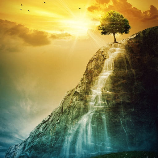 Waterfall Tree Canvas Print