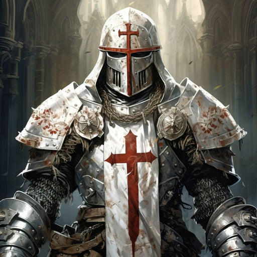 Knight of Sacred Hammer - Raven Blackwood Canvas Print