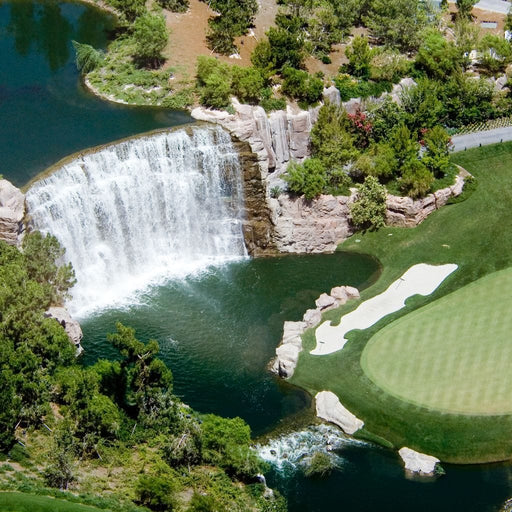 Waterfall on Golf Course Canvas Print