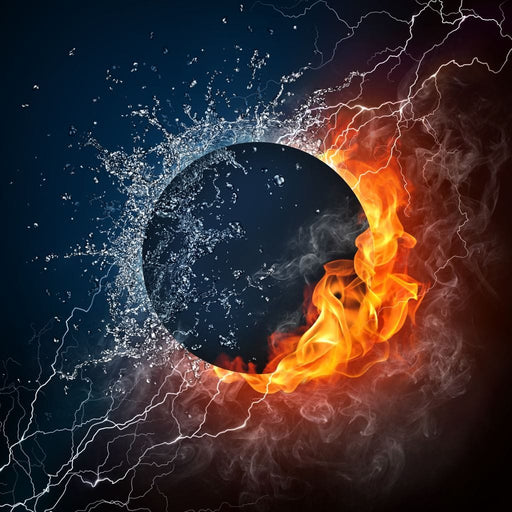 Black Hole Elements Canvas Print