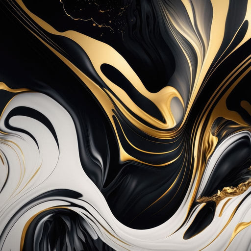 Marble-Lux Collection: Vibrant White & Gold Marble 07 Canvas Print