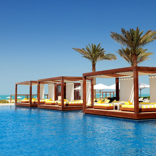 Luxury Pool Beds Canvas Print