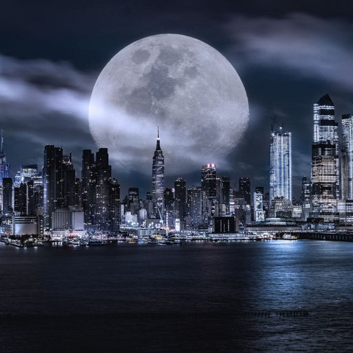 Manhattan Skyline Fantasy Canvas Print