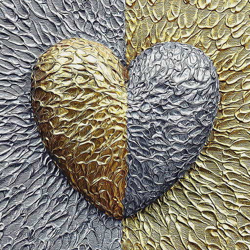 Due Color Heart - Johanjjf Canvas Print