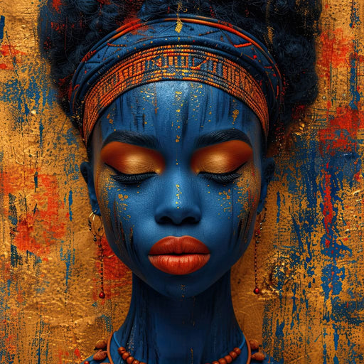 Sapphire Dreams Golden Peace Canvas Print