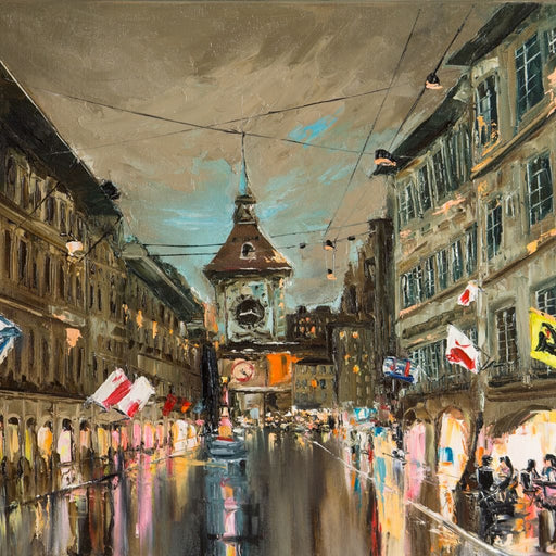 European City Canvas Print