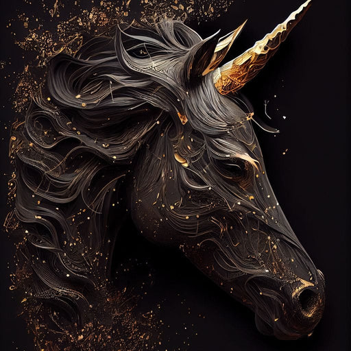 Black Unicorn - Alicia Smith Canvas Print