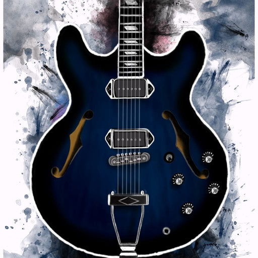 Gary Clark Jr's Electric Guitar -  Abraham Szomor Canvas Print
