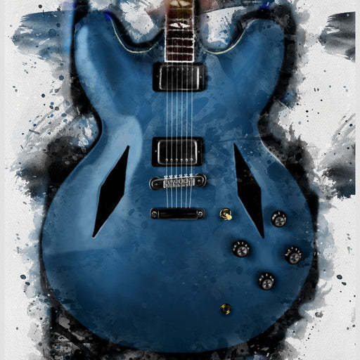 Dave Grohl's Electric Guitar - Abraham Szomor Canvas Print