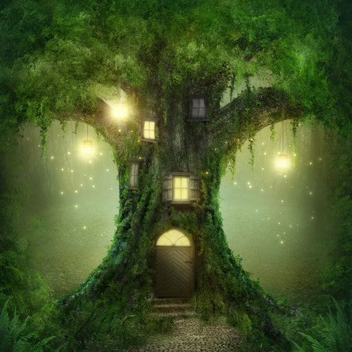 Magical Tree House Canvas Print