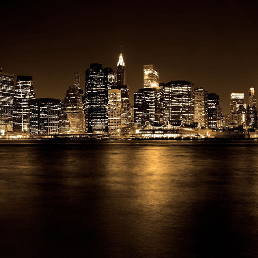 Lower Manhattan - Canvas Print - stunning wall art of the Manhattan skyline - this beautiful 5 panel canvas painting is the perfect focal point for your space | NicheCanvas