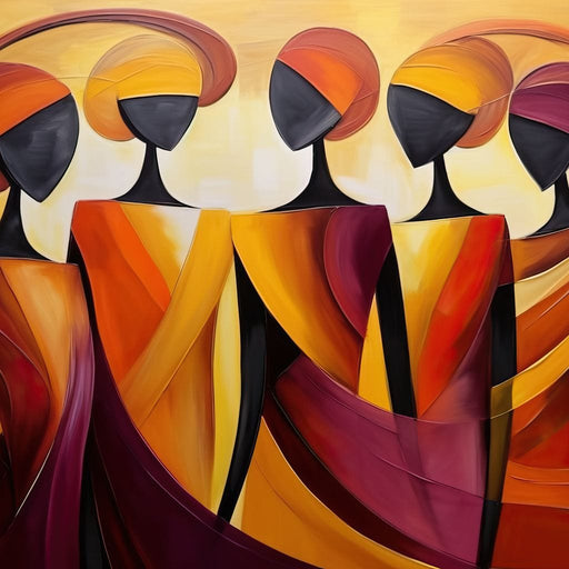 Golden Elegance in Abstract Canvas Print