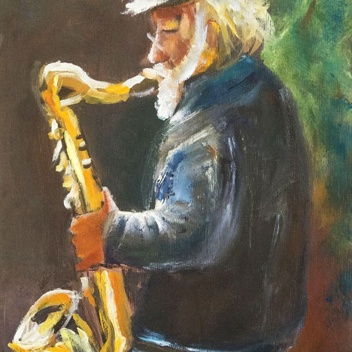 Saxophone Maestro Canvas Print