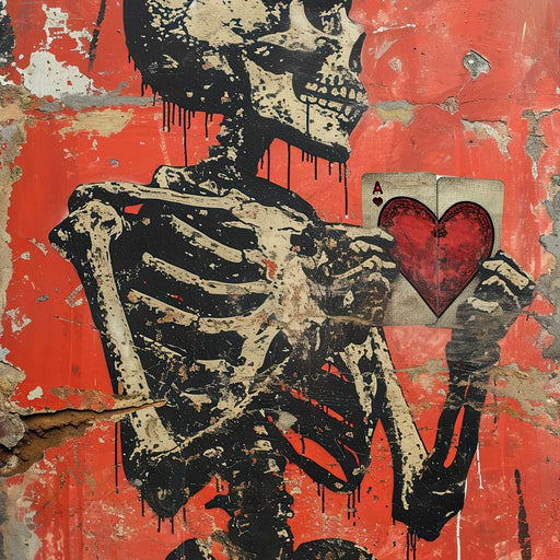Romantic Skeleton 8 - Raven Blackwood Canvas Print