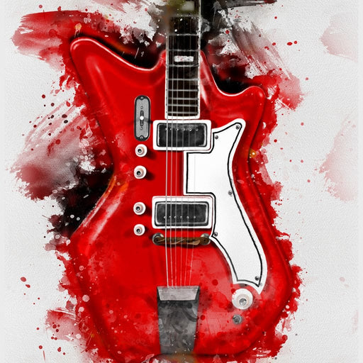 Jack White's Guitar - Abraham Szomor Canvas Print