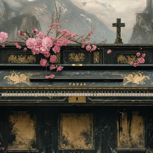 Floral Music Collection 10 - Wildrose Creations Canvas Print