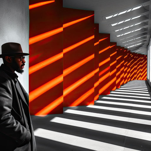 Shadows of Urban Architecture Canvas Print