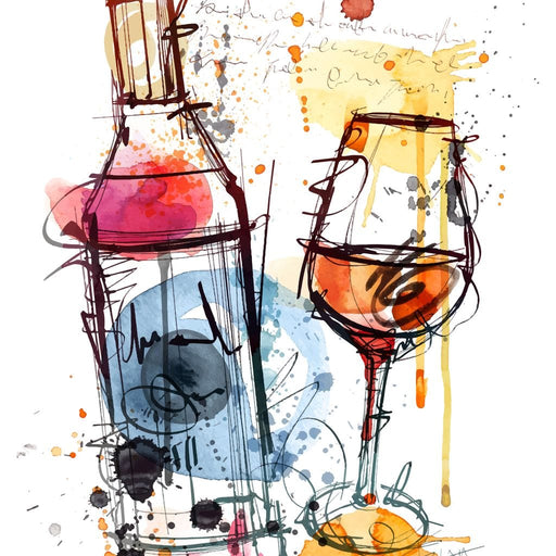 Red Wine Splash Canvas Print