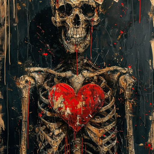 Romantic Skeleton 4 - Raven Blackwood Canvas Print