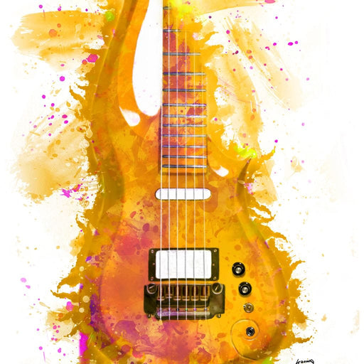 Prince's Guitar - Abraham Szomor Canvas Print