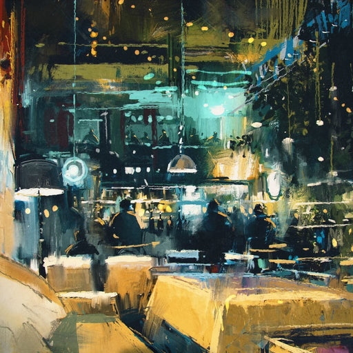 Cozy Restaurant Canvas Print