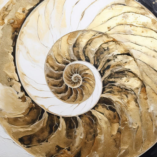 Golden Nautilus Reverie - Tanni Cylon Canvas Print