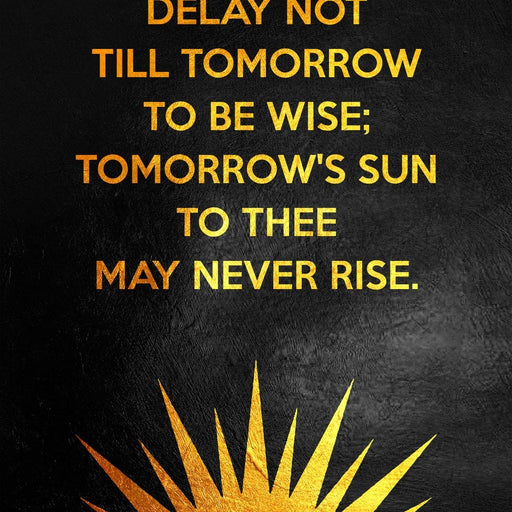 Delay Not Wisdom - ABConcepts Canvas Print