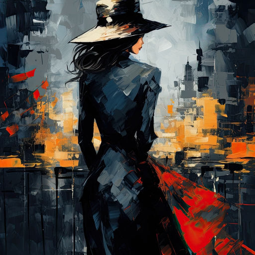 Dusk Enigma in Monochrome Canvas Print