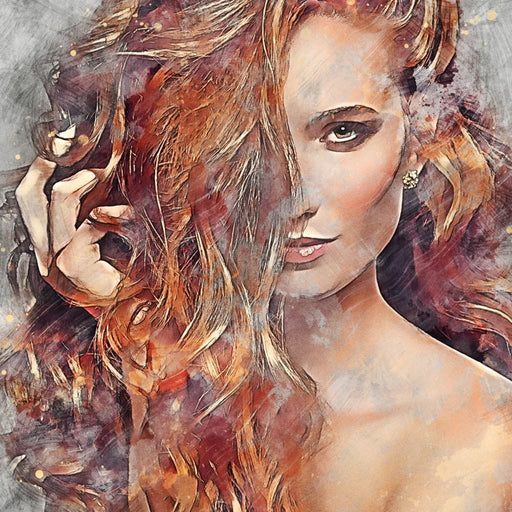 Girl Watercolor 2 - Mateo Canvas Print