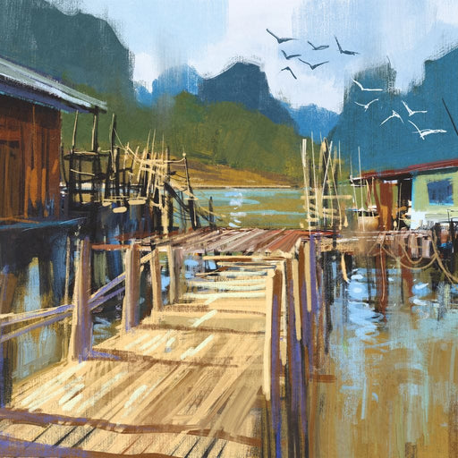 Fishing Pier Canvas Print