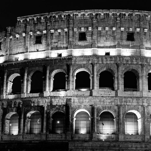 Colosseum at Night Time Canvas Print