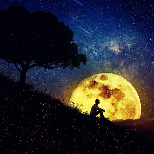 Otherworldly Night Scene Canvas Print