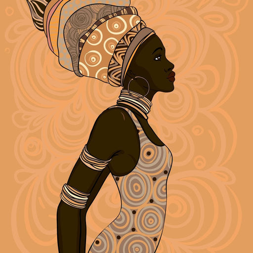 African Lady Canvas Print