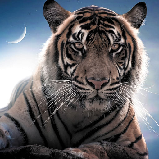 Tiger Moon - Zenzdesign Canvas Print