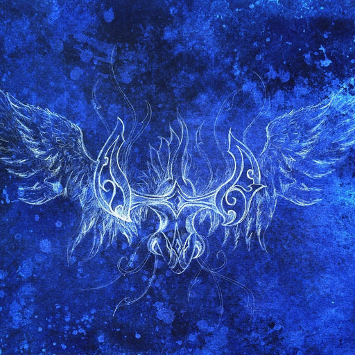 Ornamental Phoenix - Canvas Print - 5 panel wall art of a blue phoenix illustration - beautify any living space with this stunning piece of art | NicheCanvas