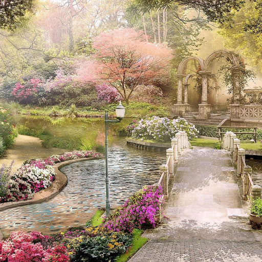 Pond Bridge Canvas Print