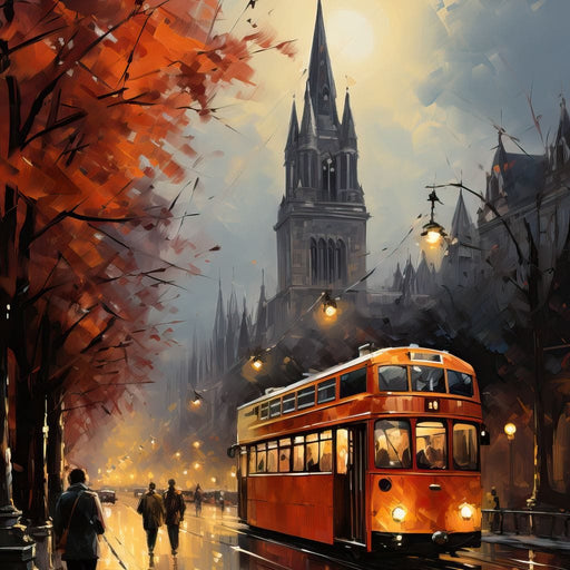 Vintage London Street Canvas Print