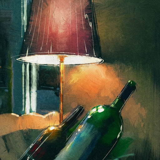 A Couple of Wine Bottles Canvas Print