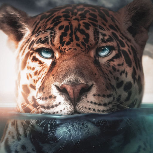 Leopard Underwater - Zenzdesign Canvas Print
