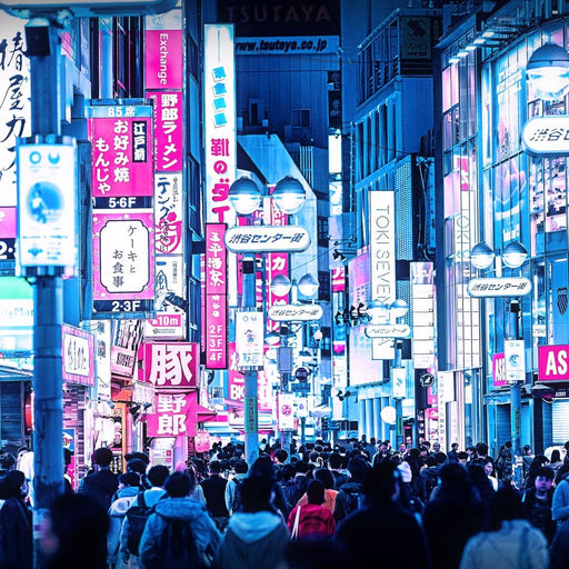 Cyberpunk Street - Johanjjf Canvas Print