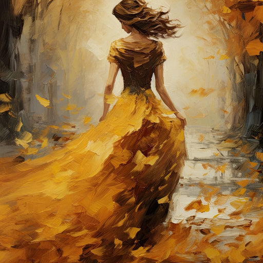 Amber Forest Promenade Canvas Print