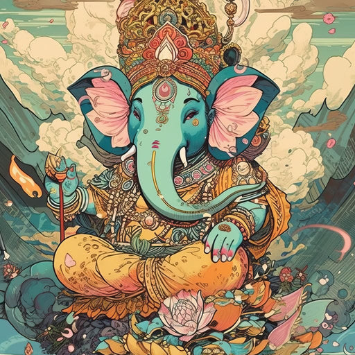 Joyful Lord Ganesh Canvas Print