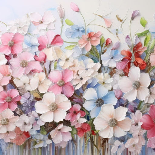 Serene Pastoral Petal Harmony Canvas Print