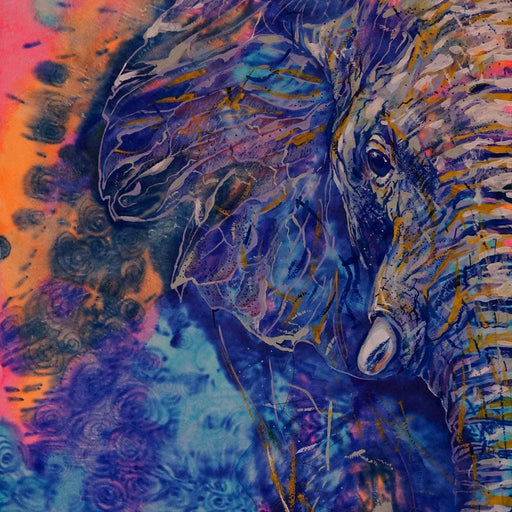 Blue Elephant Canvas Print