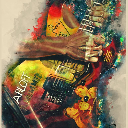 Kirk Hammett's Electric Guitar - Abraham Szomor Canvas Print