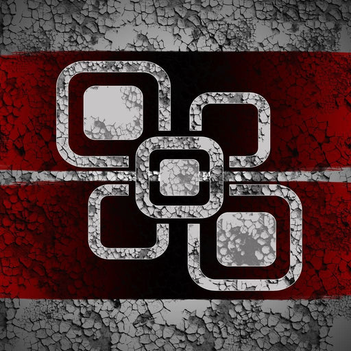 Dry Wall Paint Modern - Johanjjf - Canvas Print - unique canvas wall art of a beautiful red and white geometric pattern - beautify your living room space with this modern art | NicheCanvas