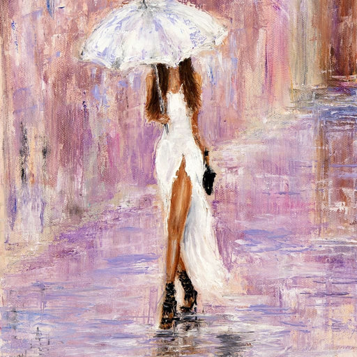 The Bridesmaid Under the Rain Canvas Print